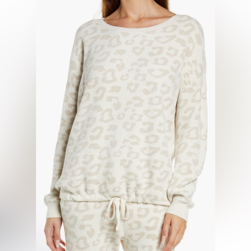 Barefoot Dreams CozyChic Ultra Lite® Barefoot in the Wild® Pullover Sz S NWT